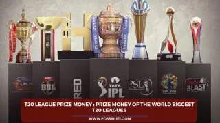 T20 League Prize Money : Prize