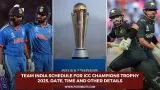 Team India schedule for