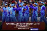 Team India upcoming Cricket