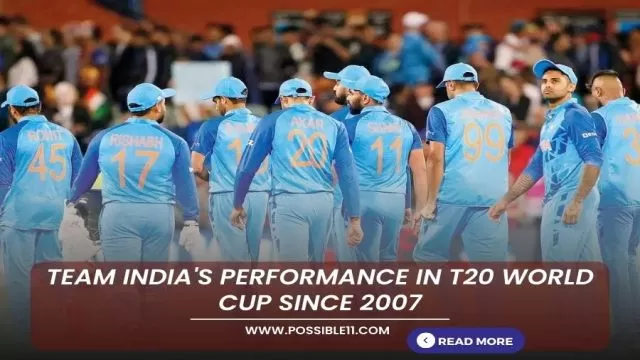Team Indias performance in T20 World Cup