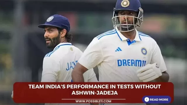 Team Indias performance in Tests without Ashwin