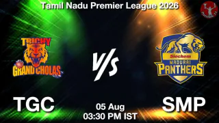 TGC vs SMP TNPL 2026 Match Preview, Head to Head, Playing XI & AI Prediction TGC vs SMP TNPL 2026 Match