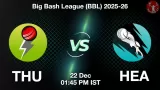 THU vs HEA BBL