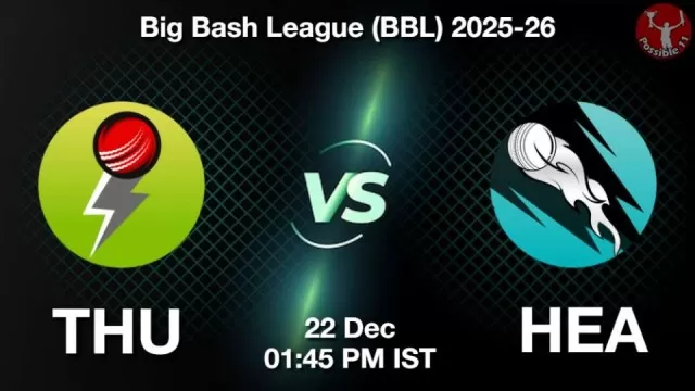 THU vs HEA BBL 2025-26, Pitch Report,