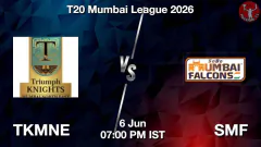 TKMNE vs SMF 2026 Match Picture