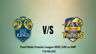 TNPL 2025 LKK vs SMP: Pitch