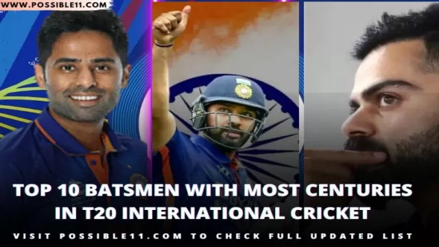 Top 10 Batsmen With Most Centuries In