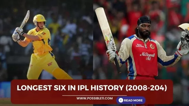 Top 10 longest sixes in IPL history