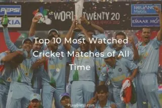 Top 10 Most Watched Cricket Matches