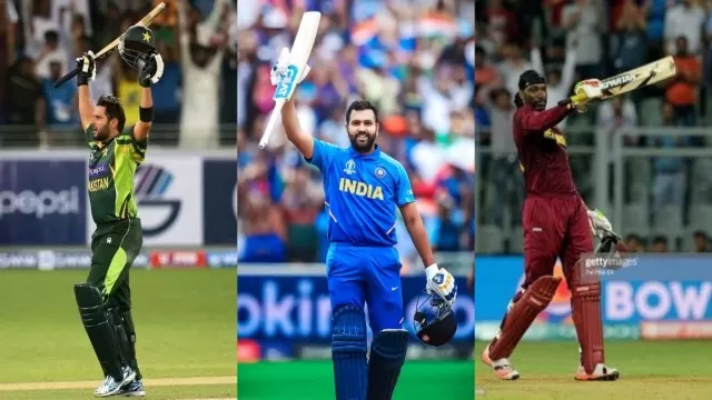 Top 10 Players with Most Sixes in