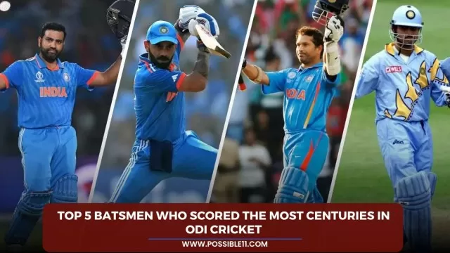 Top 5 batsmen who scored the most