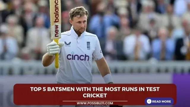 Top 5 batsmen With the most runs