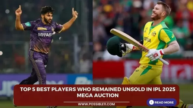 Top 5 best players who remained unsold