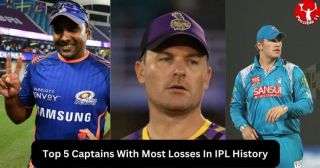 Top 5 Captains With Most Losses