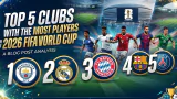 Top 5 Clubs with the Most Players in the 2026 FIFA World Cup