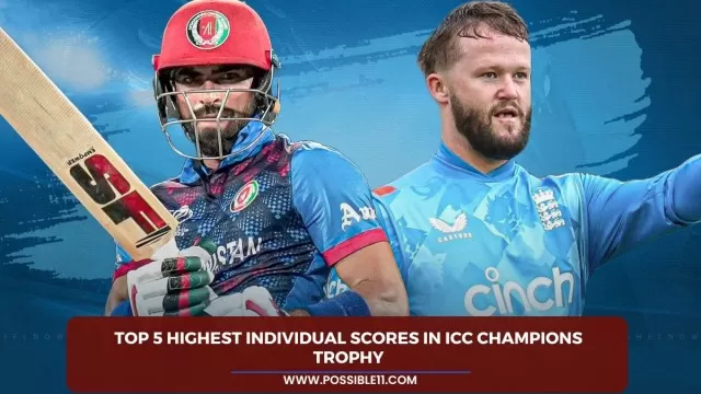 Top 5 highest individual scores in ICC