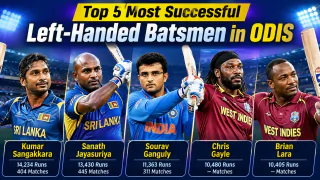 Top 5 Most Successful Left-Handed Batsmen