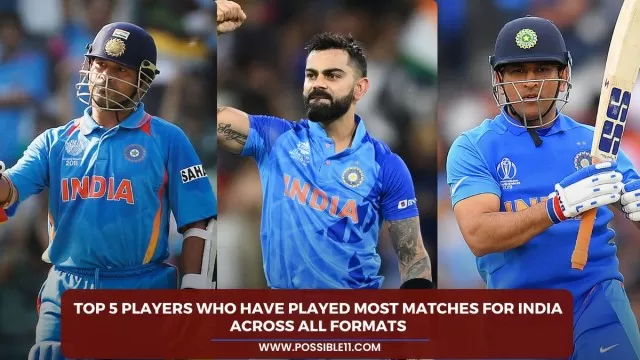Top 5 Players Who Have Played Most