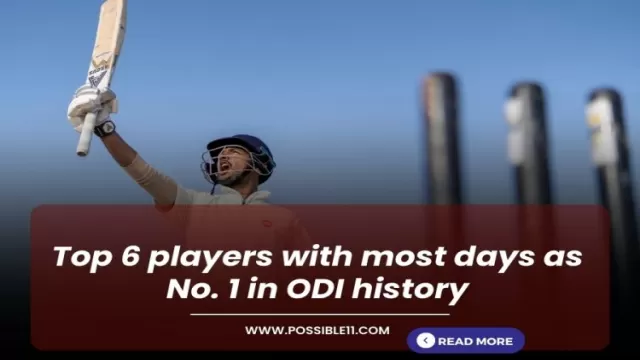 Top 6 players with most days as