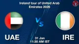 UAE vs IRE 2nd