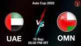 UAE vs OMN Asia