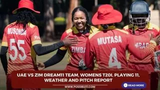 UAE vs ZIM Dream11 Team, Womens