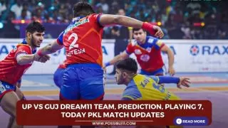 UP vs GUJ Dream11 Team, Prediction,