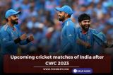 Upcoming cricket matches of