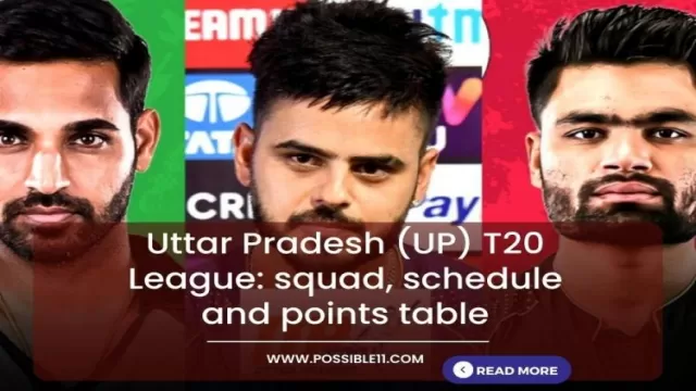 Uttar Pradesh (UP) T20 League: schedule, Match