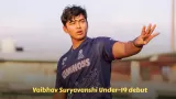 Vaibhav Suryavanshi Under-19 debut