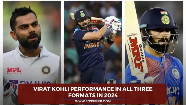 Virat Kohli performance in all three formats