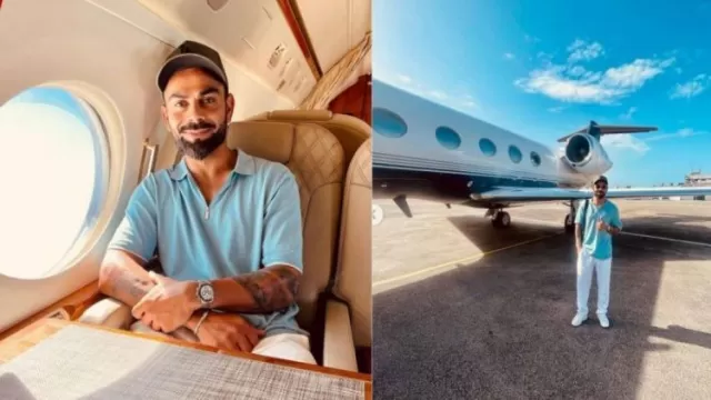 Virat Kohli Travels In Charter Flight From