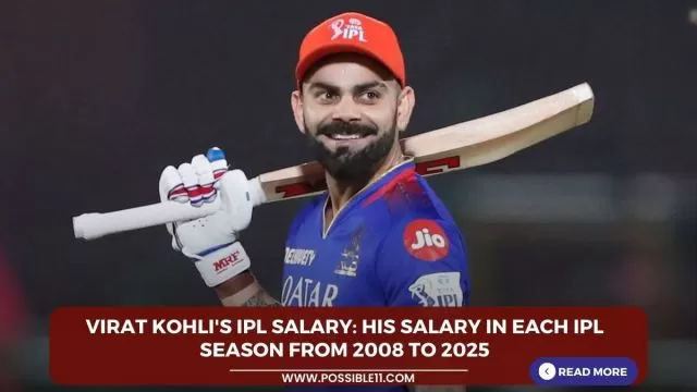 Virat Kohlis IPL salary: His salary in