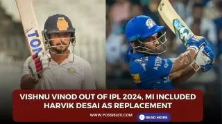 Vishnu Vinod out of