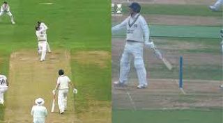 Watch England cricketer gets out in