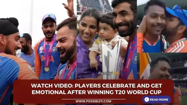 Watch video: players celebrate and get emotional