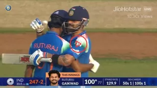 Watch Video: Ruturaj Gaikwad scores his