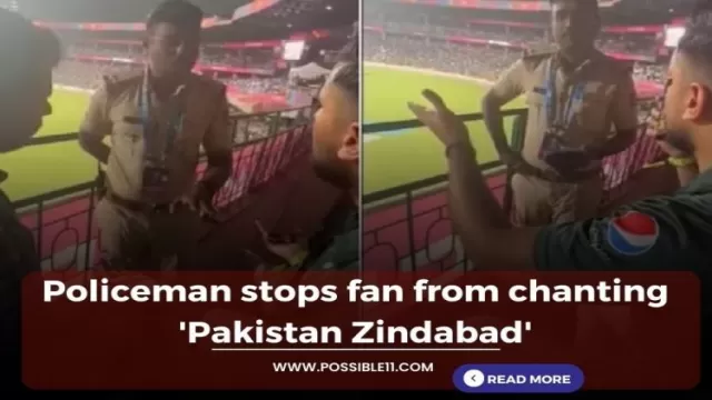 Watch Viral Video: Policeman stops fan from