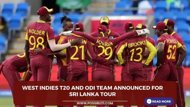West Indies T20 and ODI team announced