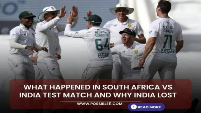 What happened in South Africa vs India