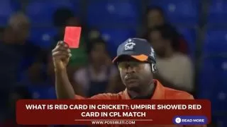 What is red card in cricket?: