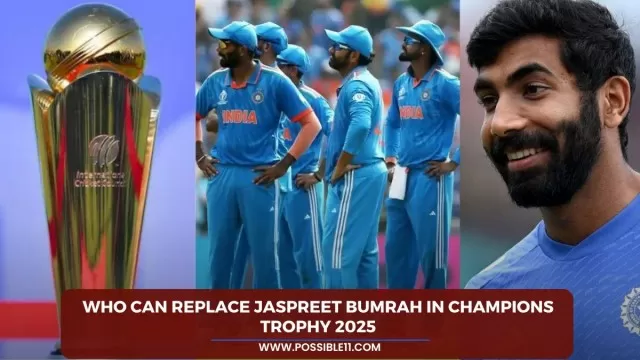 Who can replace Jaspreet Bumrah in Champions