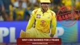 Why CSK Banned For