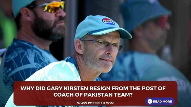Why did Gary Kirsten resign from the