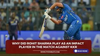 Why did Rohit Sharma play as