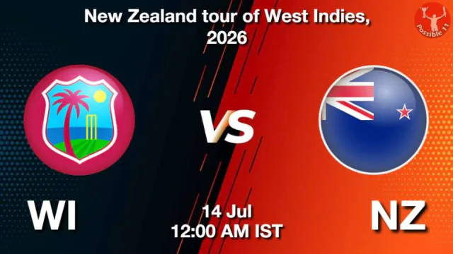 WI vs NZ 2nd ODI 2026 Match