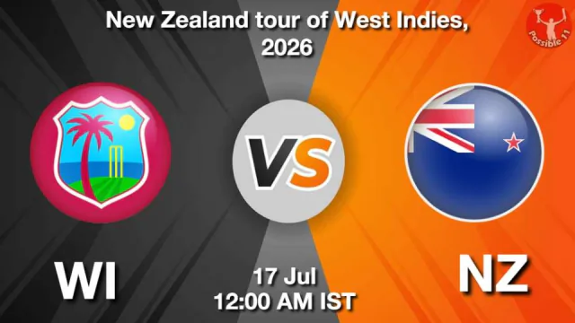 WI vs NZ 3rd ODI 2026 Match