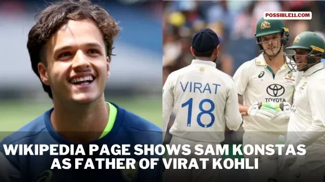 Wikipedia Page Shows Sam Konstas as Father