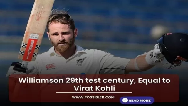 Williamson 29th test century, Equal to Virat