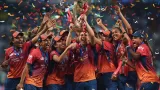 Women cricket team with